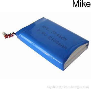 Li ion battery with 2100mAh 7.4V, used for POS terminal